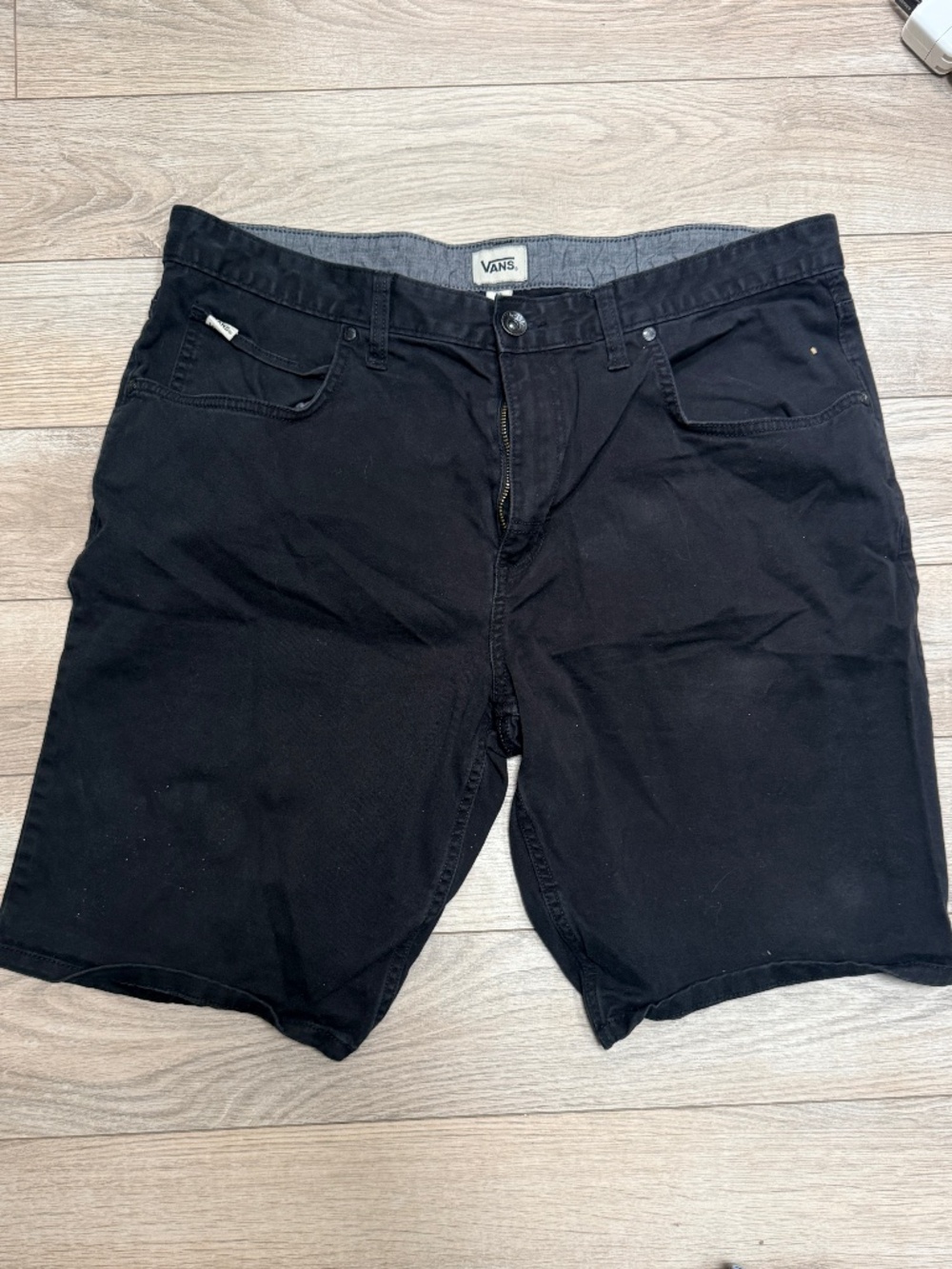 Vans mens black shorts size 36